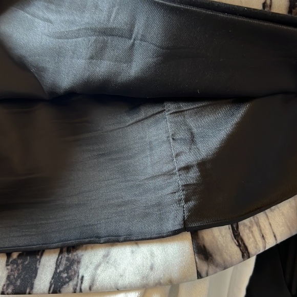 ZARA Basic Marble Asymmetric Zip Moto Mini Skirt Size Medium - Picture 9 of 15